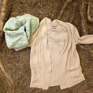 S Croft & Barrow Cream Cardigan EUC